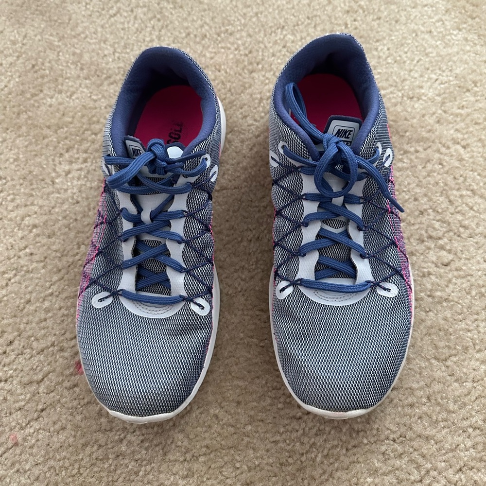 Nike Flex Fury 2 Women's Size 10 Blue Pink Running Shoes Sneakers 819135-501